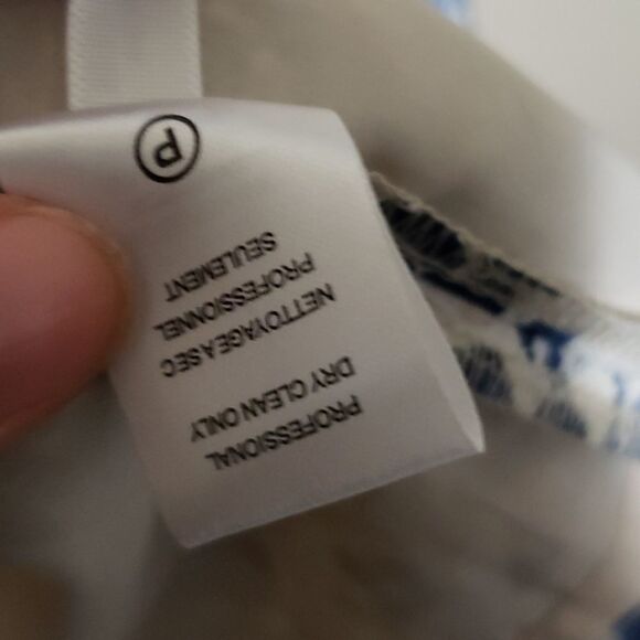 TOMMY Hilfiger Floral blue and cream Lace Blue Dress size 8 - Picture 7 of 8